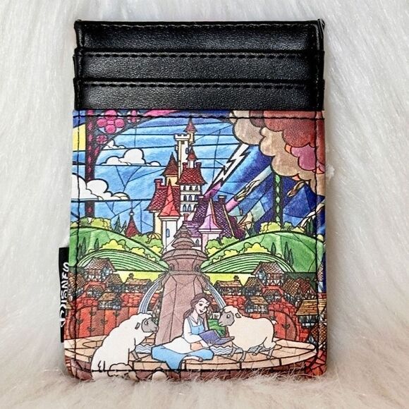 Beauty & Beast Stained Glass Castle Backpack, Wallet & Cardholder Loungefly NWT - Picture 15 of 16